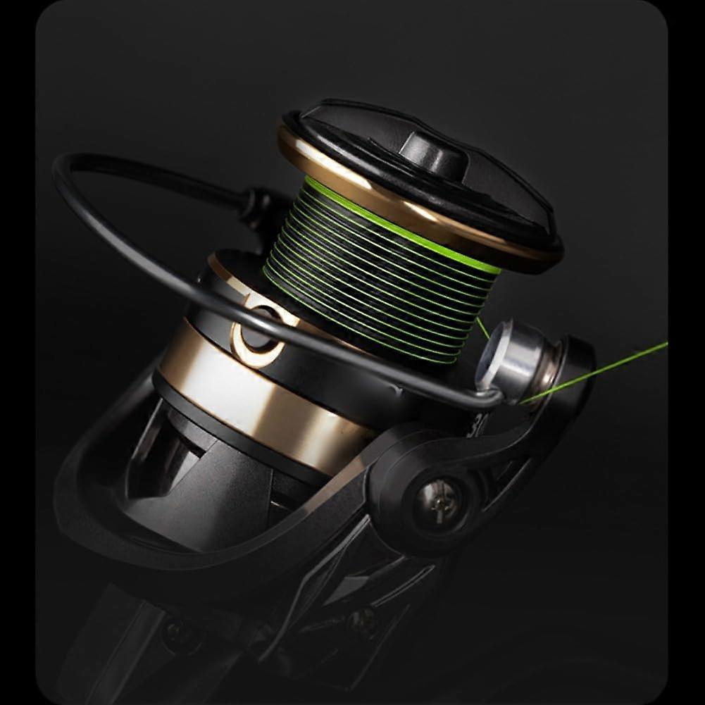 Robust fishing reel with innovative design and effective brake pads for large catches 1000