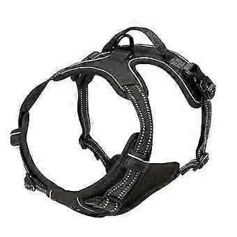 Heavy Duty Verstelbare Reflecterende Oxford Hondenhalsband en Leiband Set No Pull Pet Dog Harness Set voor Kleine Middelgrote Grote Honden