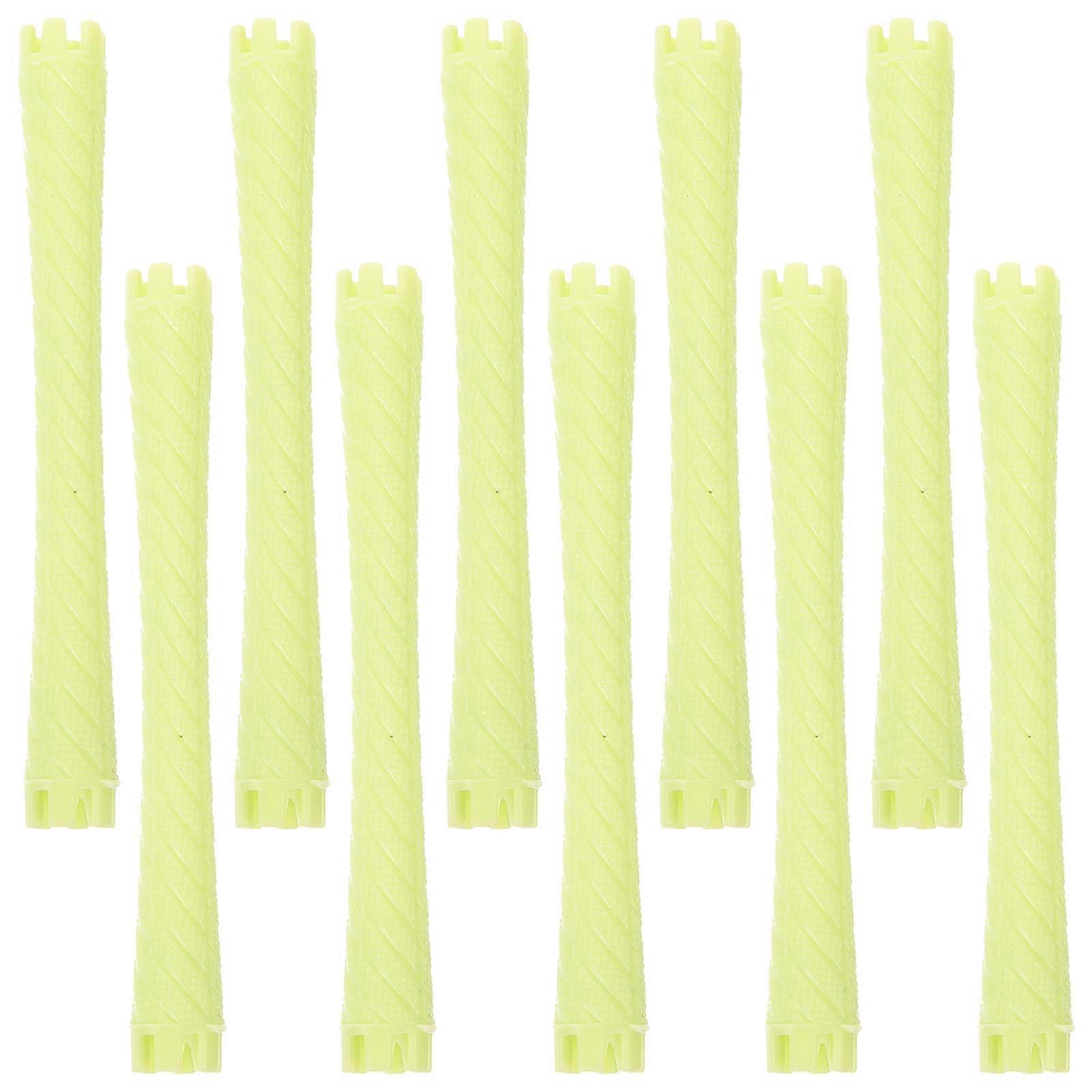 Hair Rollers Plastic Perm Rods for Hair Styling 10Pcs Flexible Curling Tools