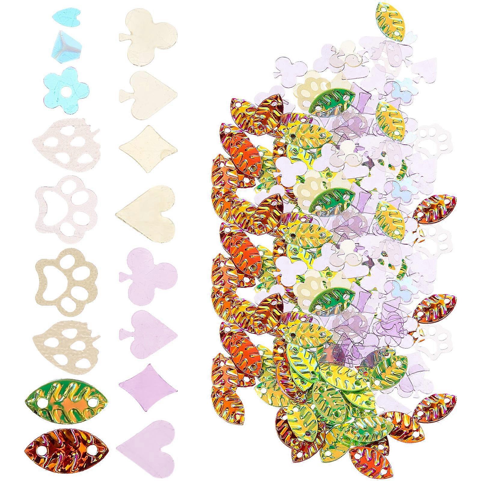 Makeup Glitter Sequins Decors Shiny Nails Art Sequins Assorted Color Round Decoration 1 Set