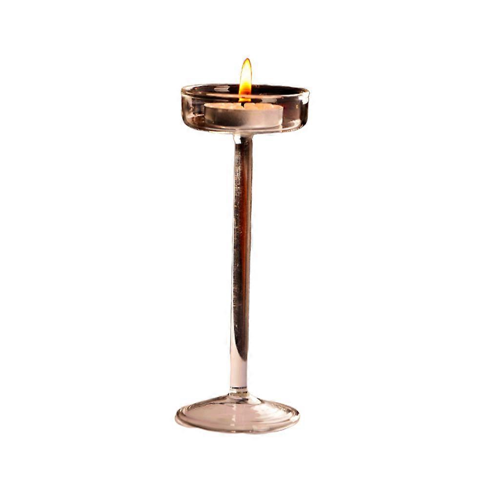 Rust Resistant Candlestick Holder Glass Candlestick Holders European Style Tall Goblet Designed Home Party 1Pcs