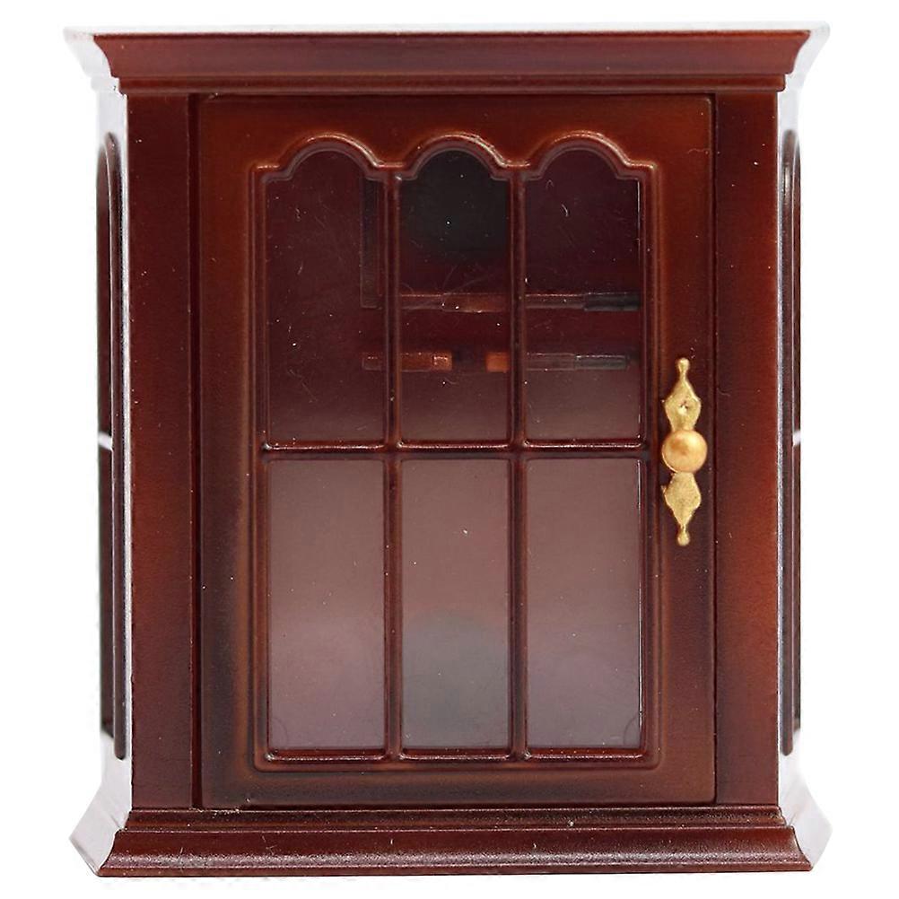 Dollhouse Storage Cabinet Vintage Style Decorative Model Collectors 5.8x4.6cm 1Pack