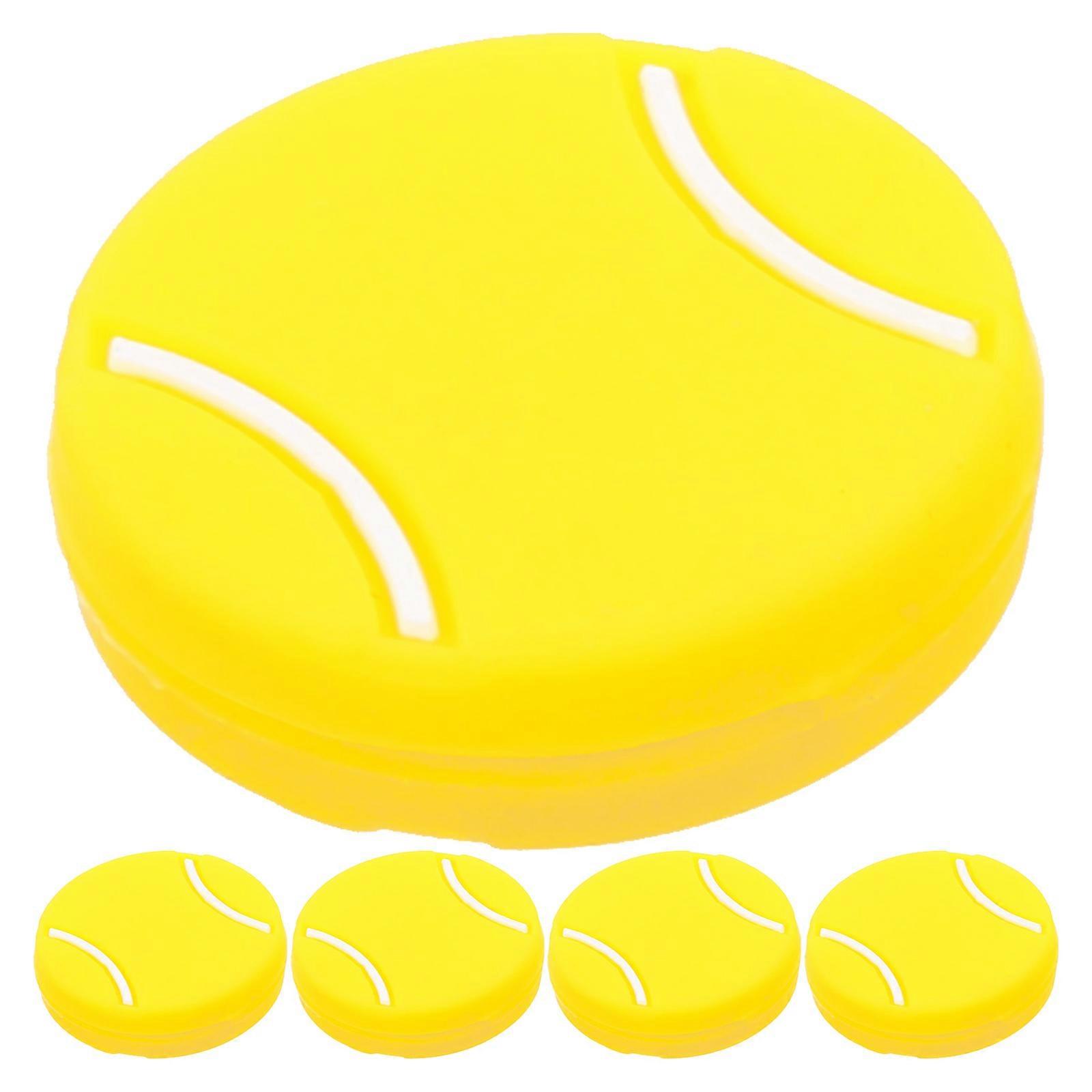 Silicone Tennis Dampeners Shock Absorption Cartoon Appearance Tennis Racket 5Pcs