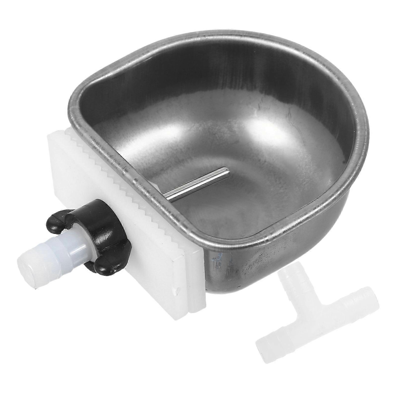 Small Dog Water Bowl Dishes To Feed Rabbits Automatic Drinking Waterer For Rabbits Simple Design ABS Material 1Set