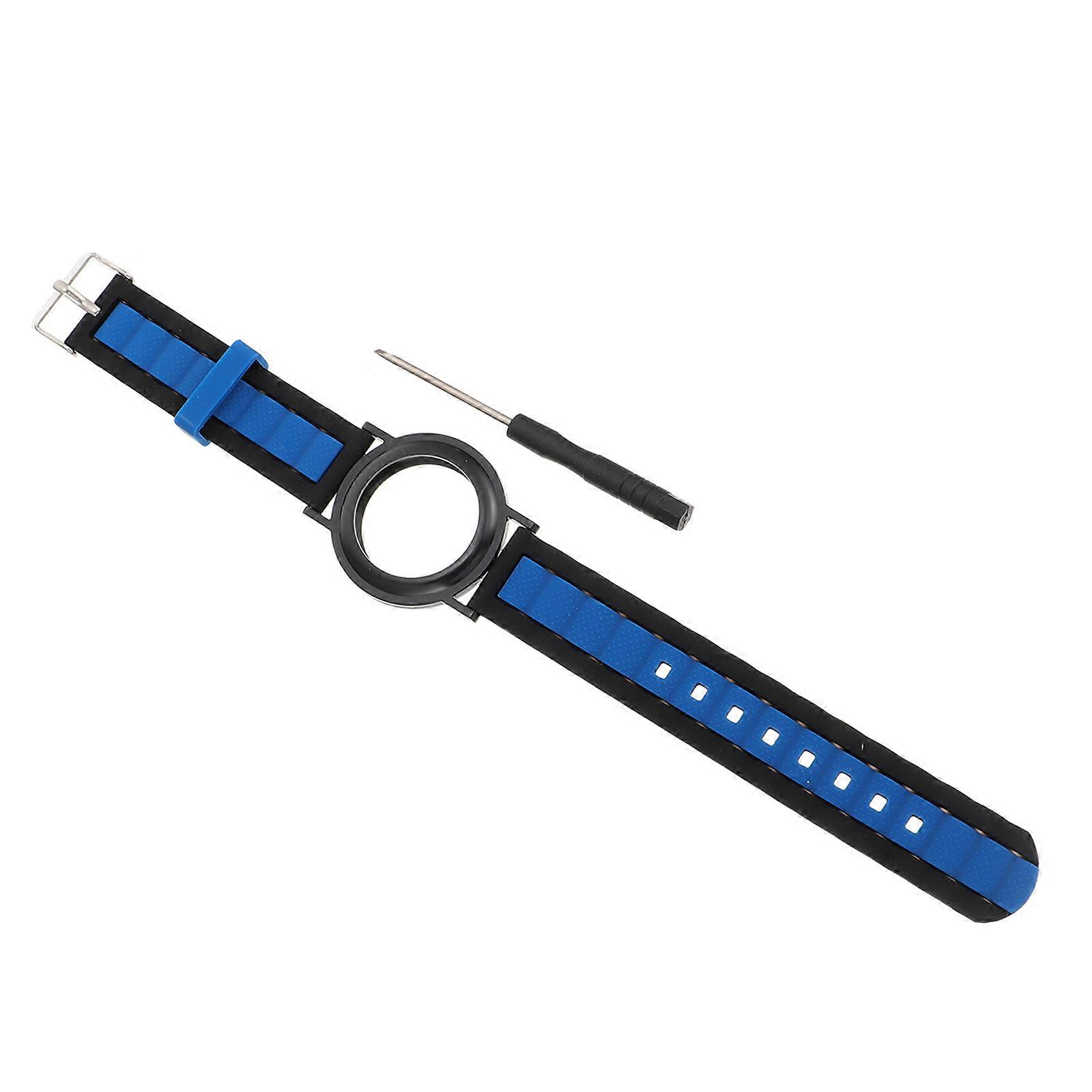 Black Silicone Watch Strap for Securely Locks Sweat-proof and Scratch-resistant Fits