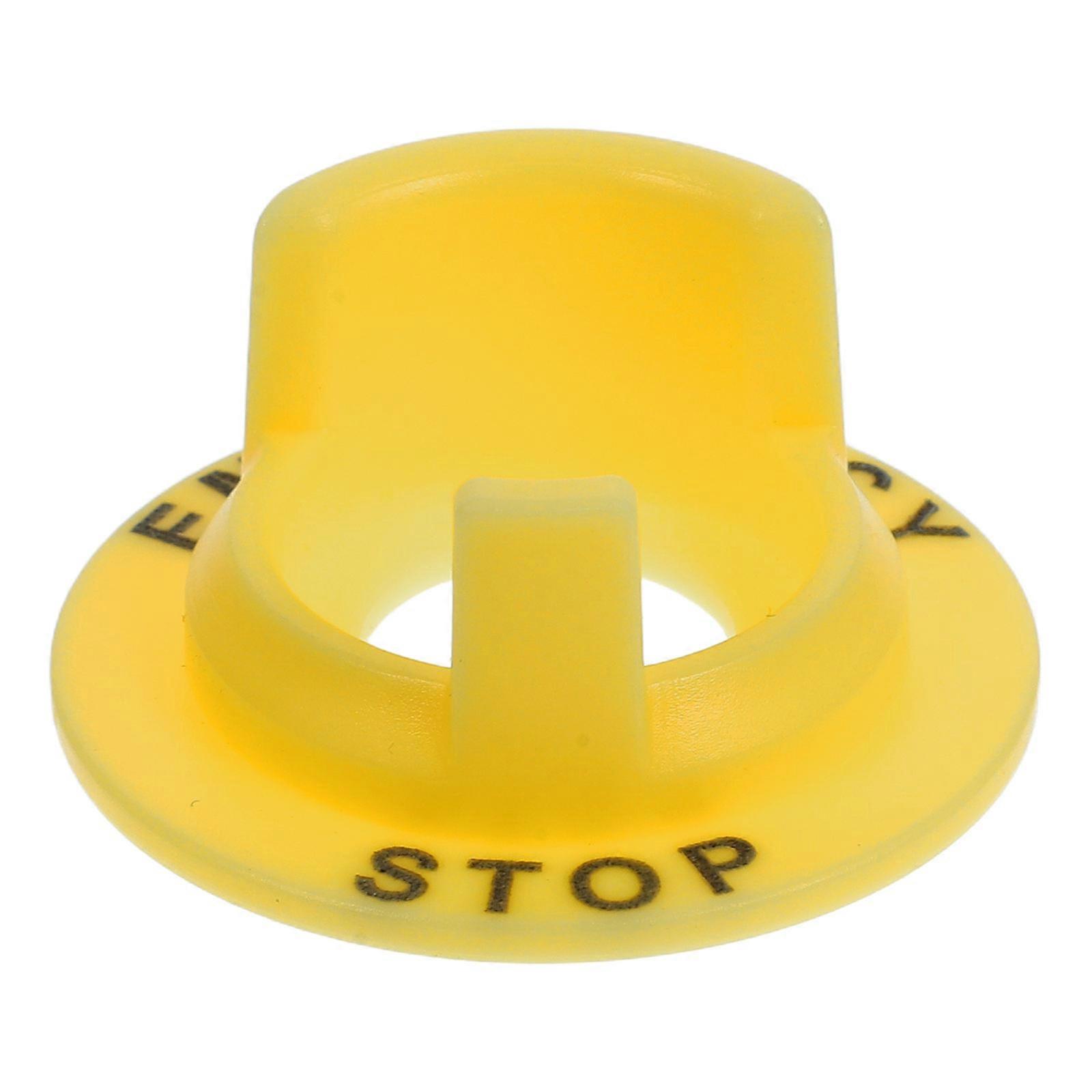 Emergency Stop Button Cover Protective Switch Guard with Warning Sign for Push Button Switches – Easy Installation, Safety Assurance, Accident