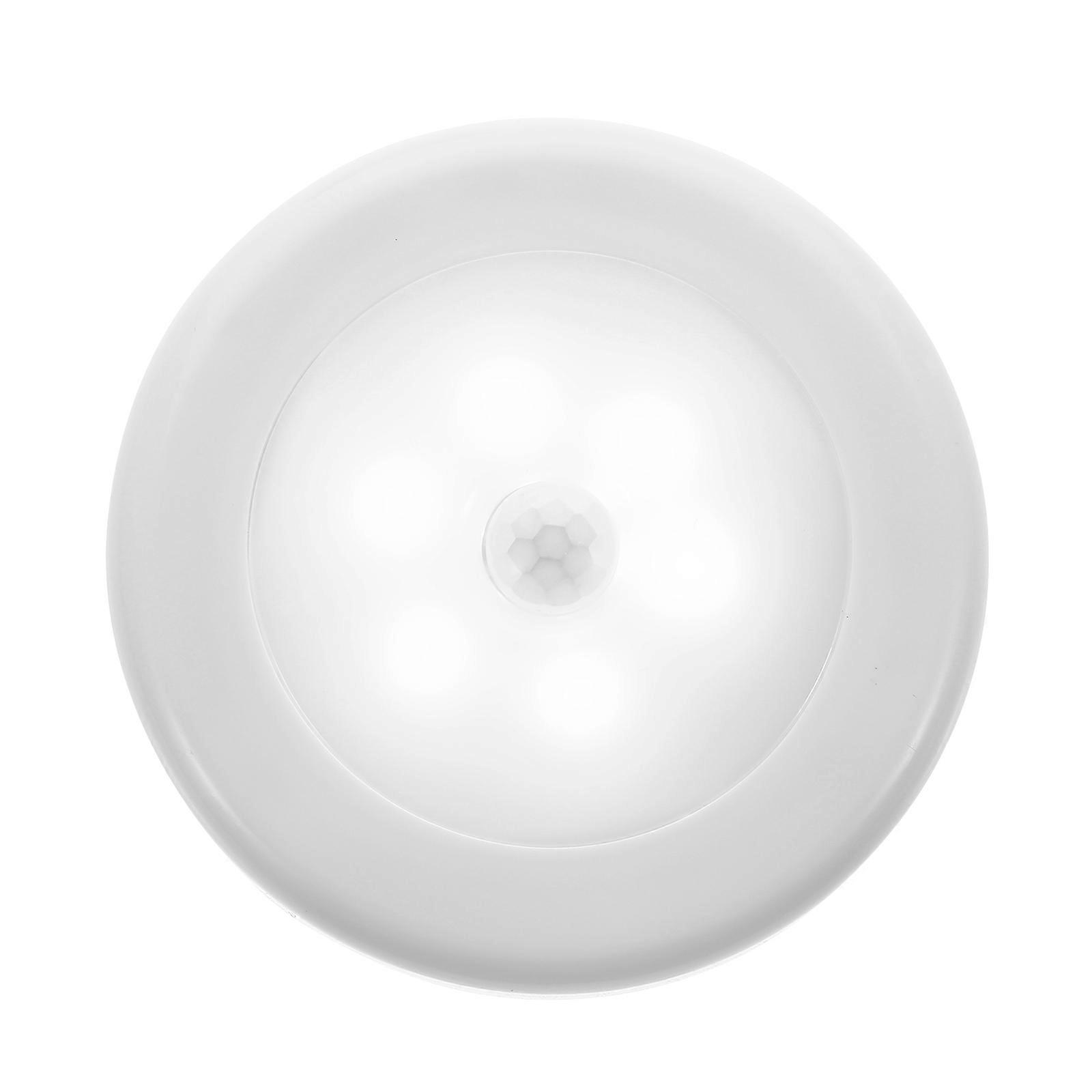 Hallway Light Motion Sensor Automatic On Off Home Users White 8X8X2CM ABS 1Pcs