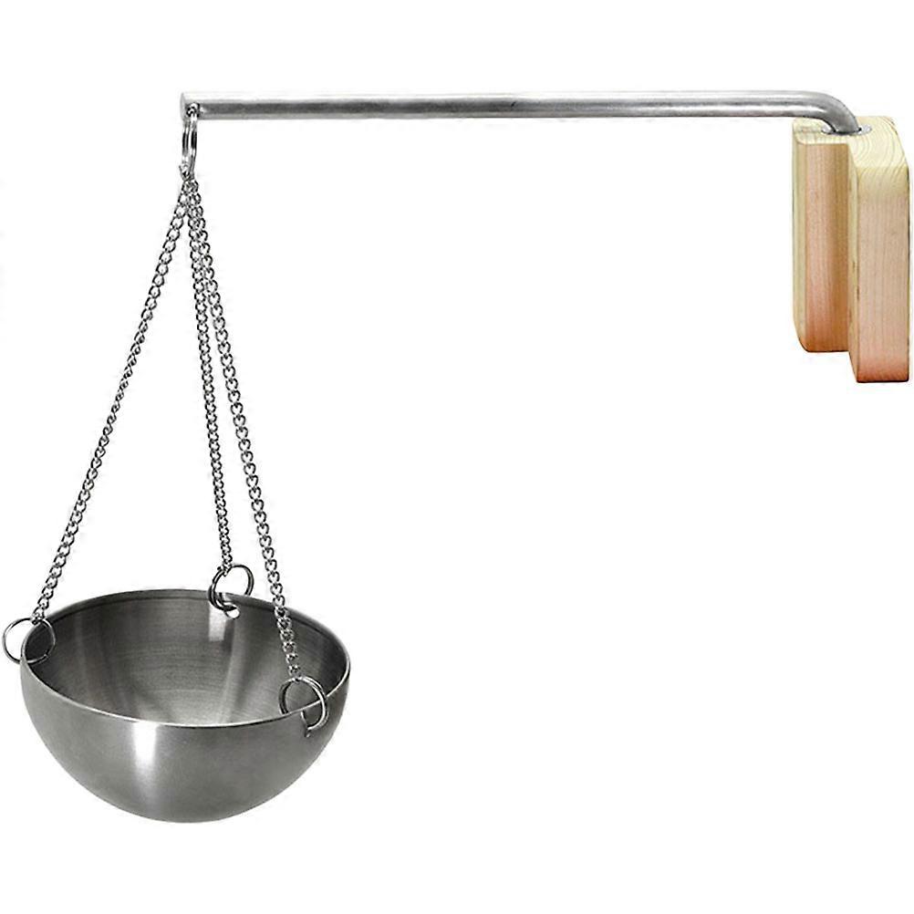 Sauna Aromatherapy Bowl Essential Oil Organizer Personal Users Toilet Wood Material 26.00X26.00X12.00CM 1Pcs