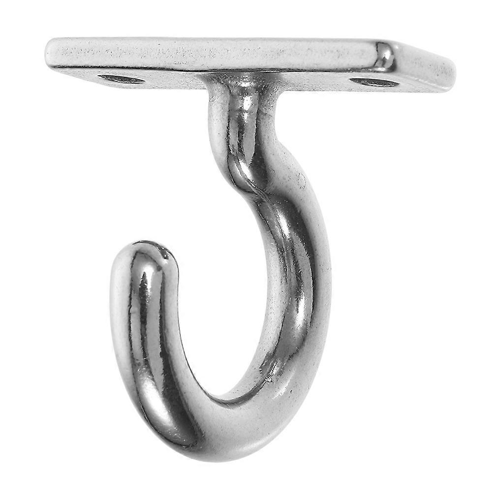 Stainless Steel Ceiling Hook for Towels & Clothes – Durable Under Shelf Hanger with Pre Drilled Mounting and Elegant Question Mark Design – Ideal for