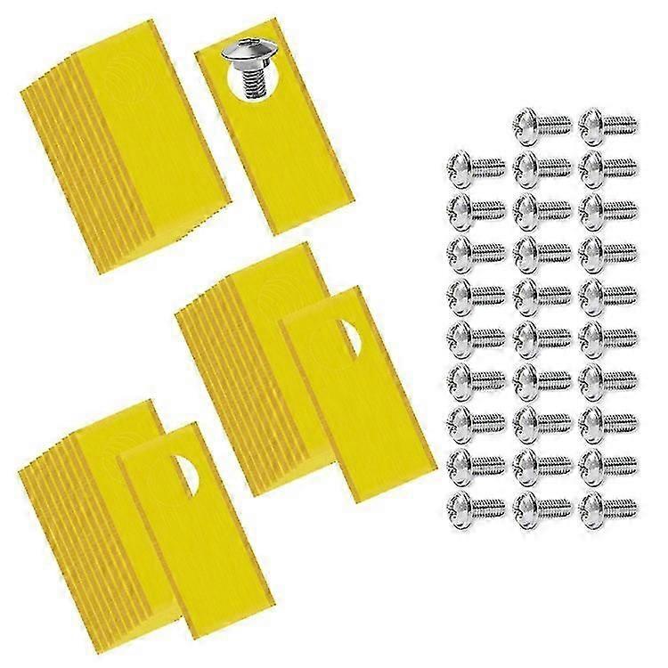 30 pezzi compatibili con lame di ricambio in acciaio inossidabile per robot rasaerba Honda Miimo, 39,2x17,5 mm