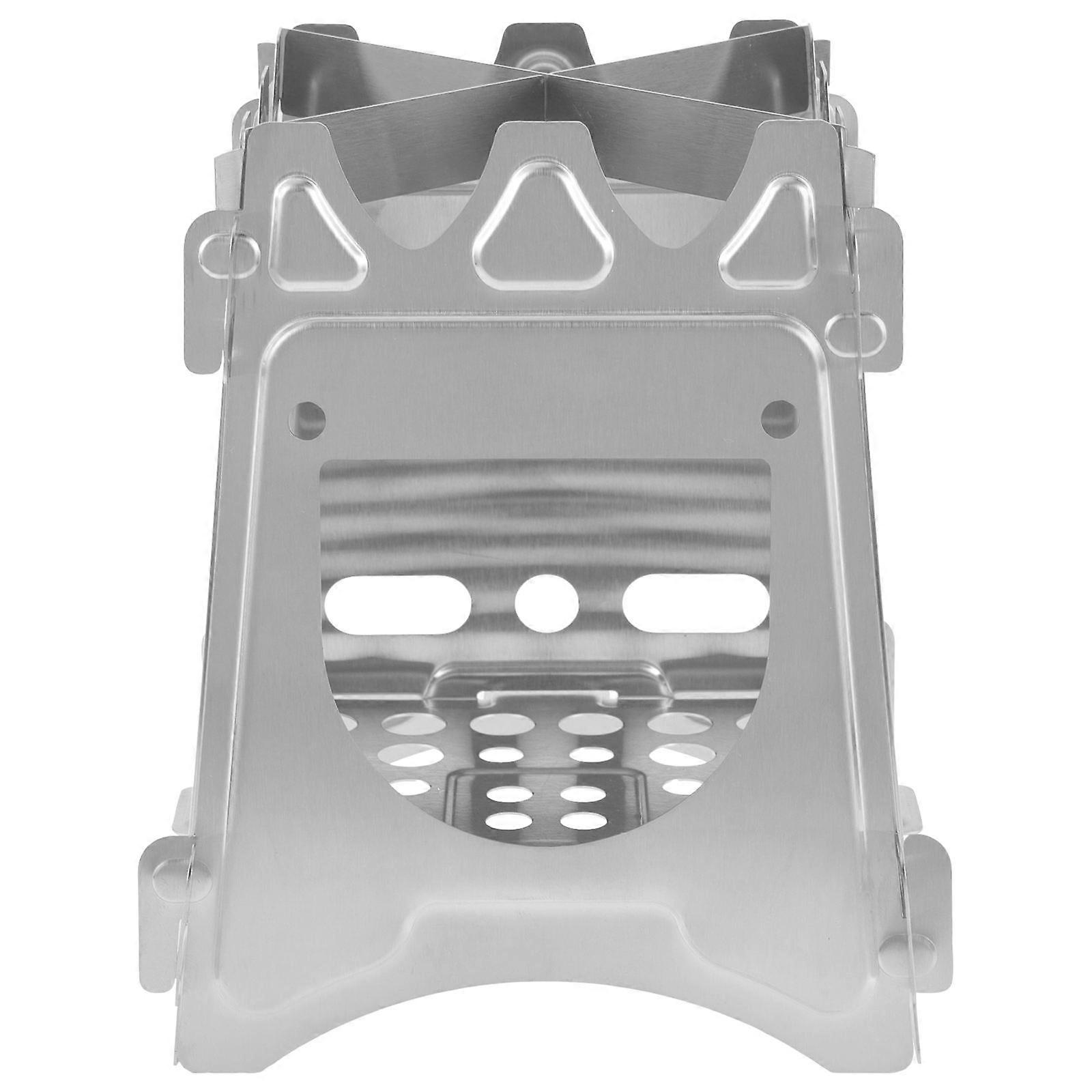 Portable Folding Wood Burning Stove, Stainless Steel Camping Stove for Hiking, Picnics, BBQ – Durable & Convenient Outdoor Cooking Design