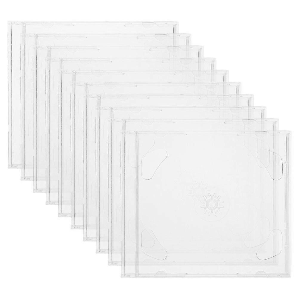 Cd Storage Organizer Dvd Storage Organizers Portability Polystyrene Square 10Pcs