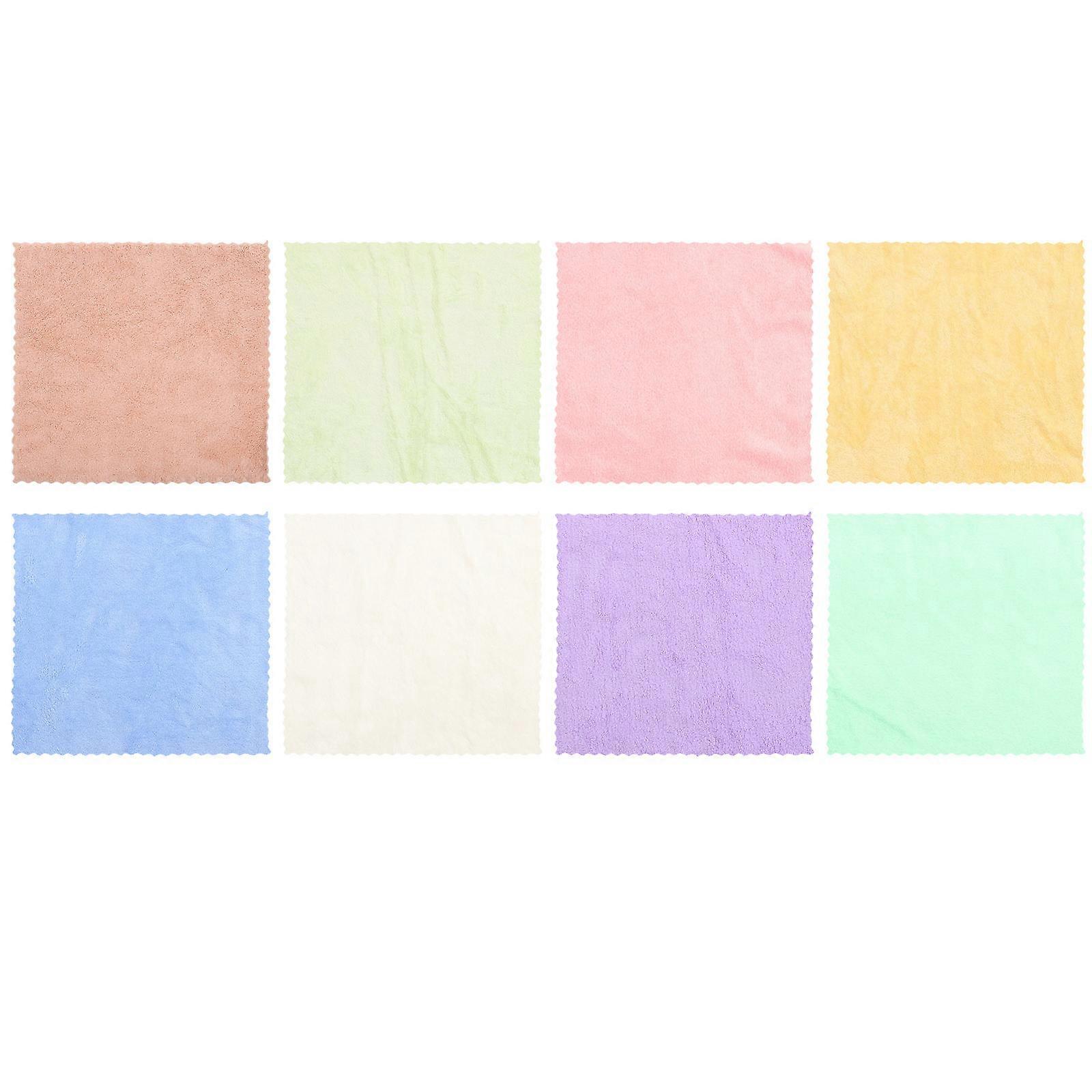 Small Pet Bedding Guinea Pig Blanket Pet Warming Traveling Assorted Color 30X30X0.1CM Fast Drying 8Pcs