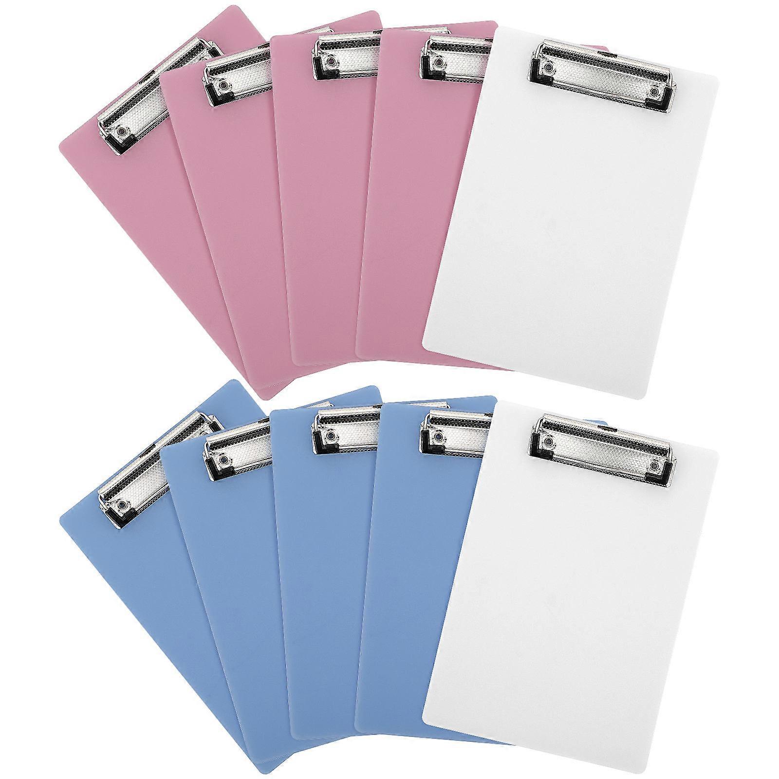 Memo Plastic Board Assorted Color Paper Holder School Classrooms Office Work 23.00X15.00X1.20CM 10Pcs