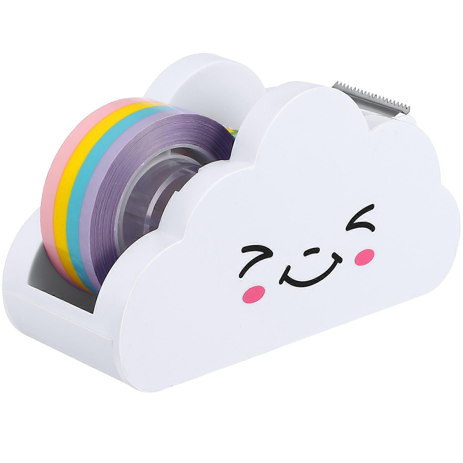 Desk Tape Dispenser Cloud Shape Tape Cutting Function For Office Use 1Pcs