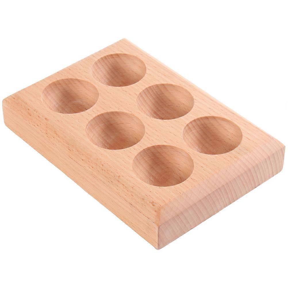 Kitchen Egg Tray Wooden Egg Platter For Home Use Rectangular Shape 16X11X3CM Organize Eggs 1Set