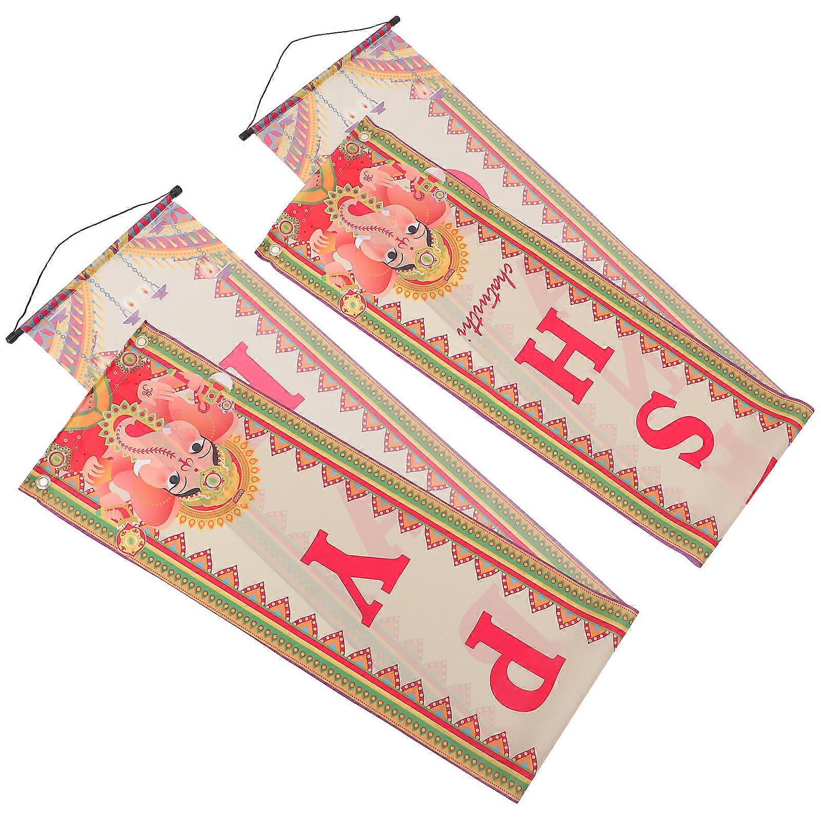 Decoration Wall Decor Rectangular Polyester 70.74X12.18in For Pair