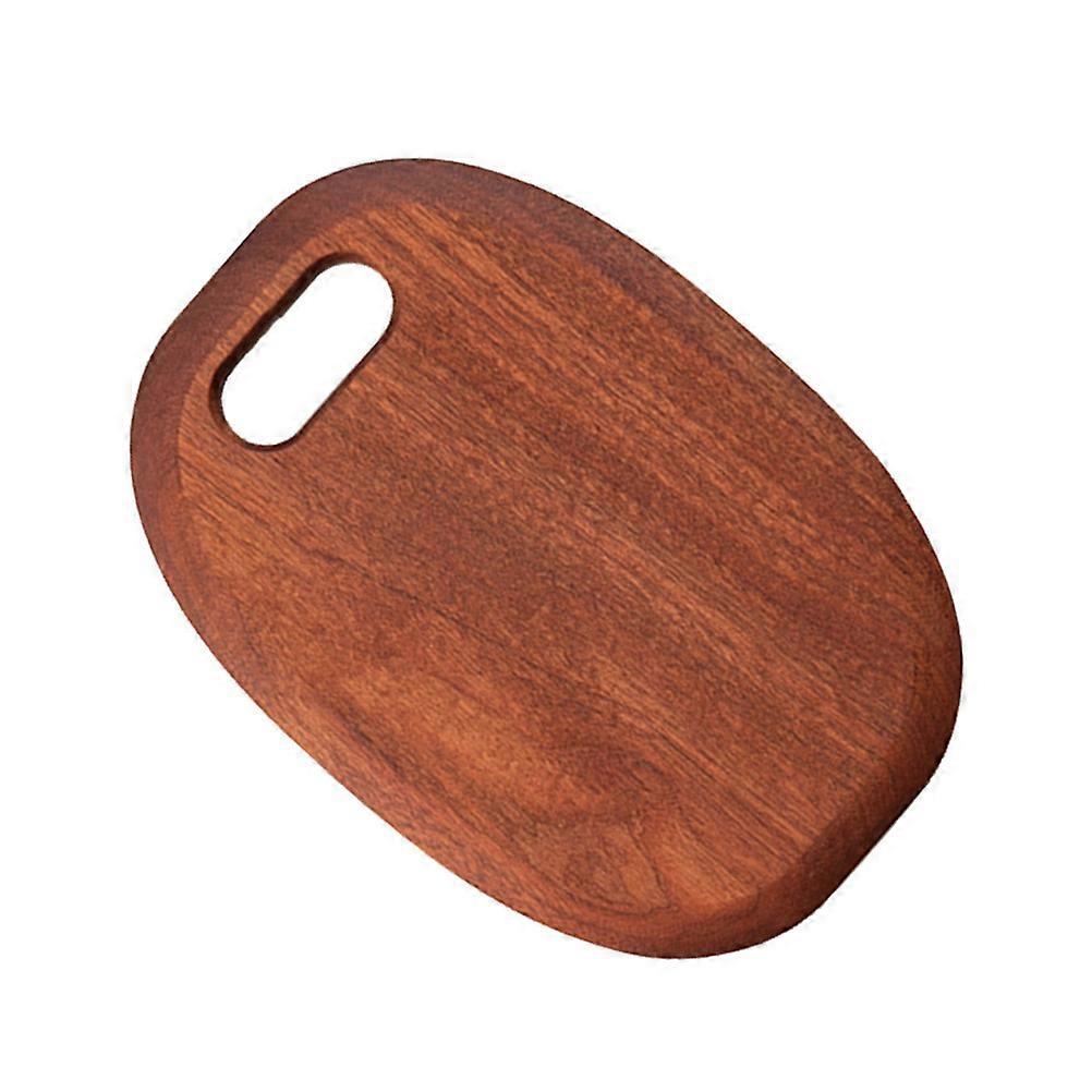 Food Board Solid Wood Chopping Board Cutting Fish For Food Preparation 36x26.5x2.5cm Brown Reversible Design 1Pack