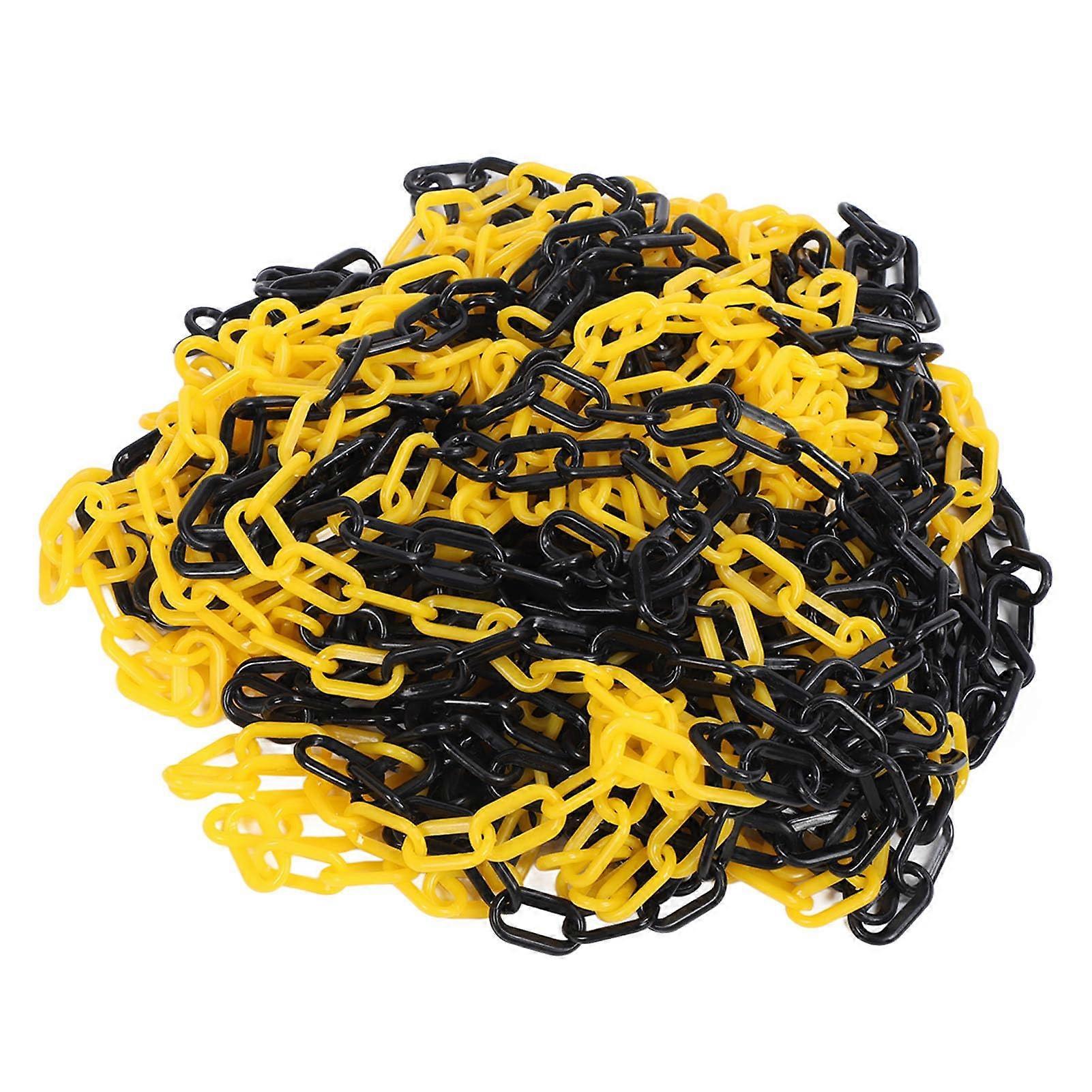 Traffic Cone Safety Barrier PVC Plastic 8mm 25m Black Yellow for Driveway Parking and Roadway Components
