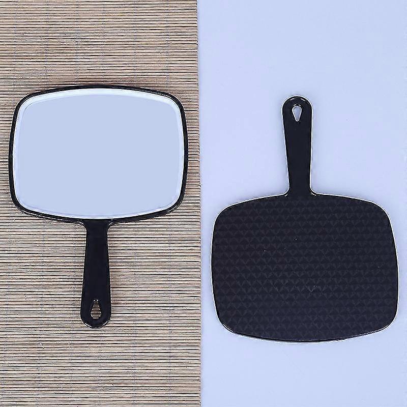 Black Handheld Mirror with Adjustable Brightness Perfect for Handbag