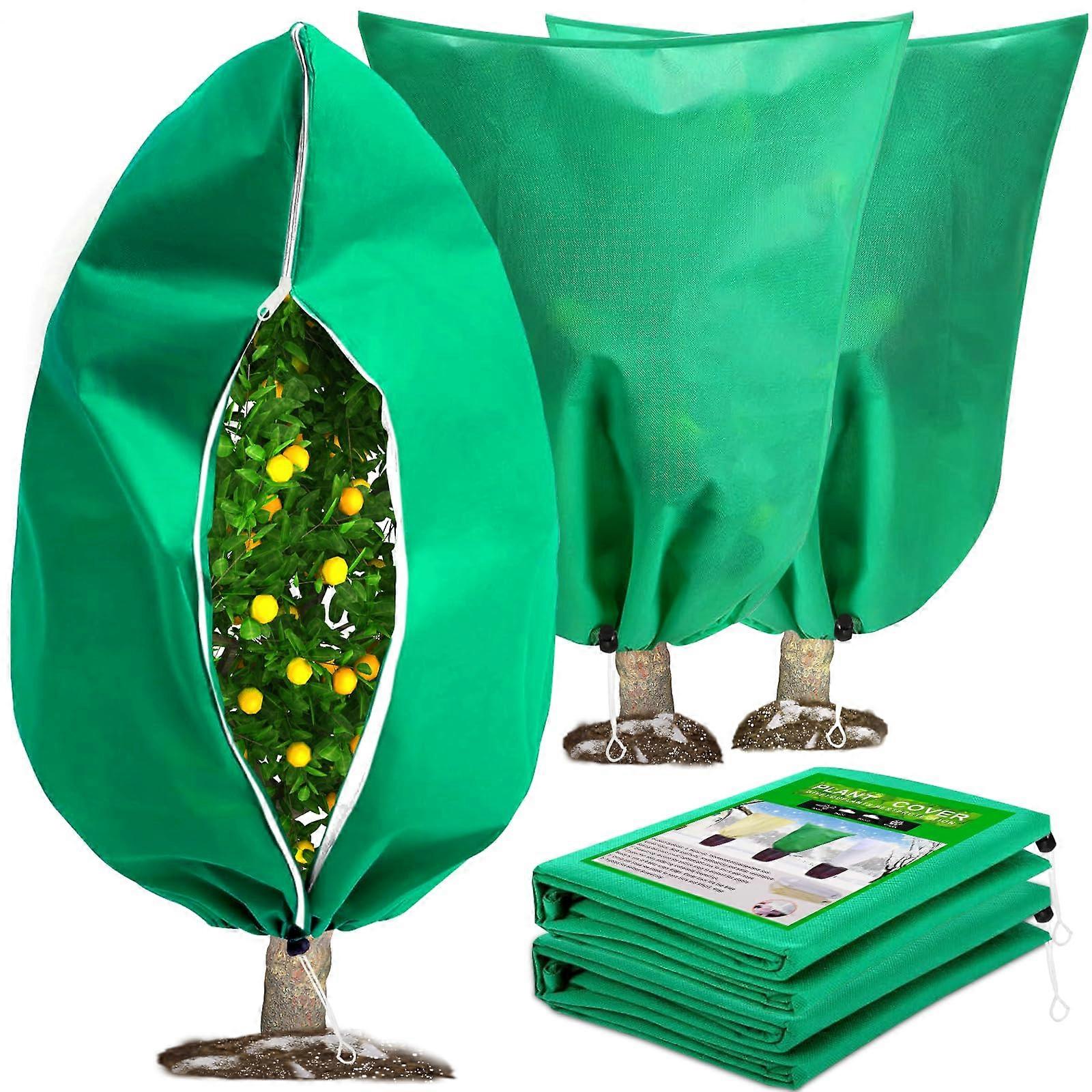 Frost protection blankets, frost cloth, for winter, shrubs, trees, 47.2'W x70.8'H (2 PCS) Green