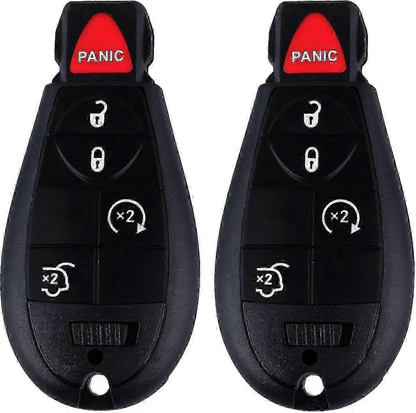 High quality   2X 5-Buttons Keyless Entry Remote Key Fob Replacement Fit Fit For  Jeep