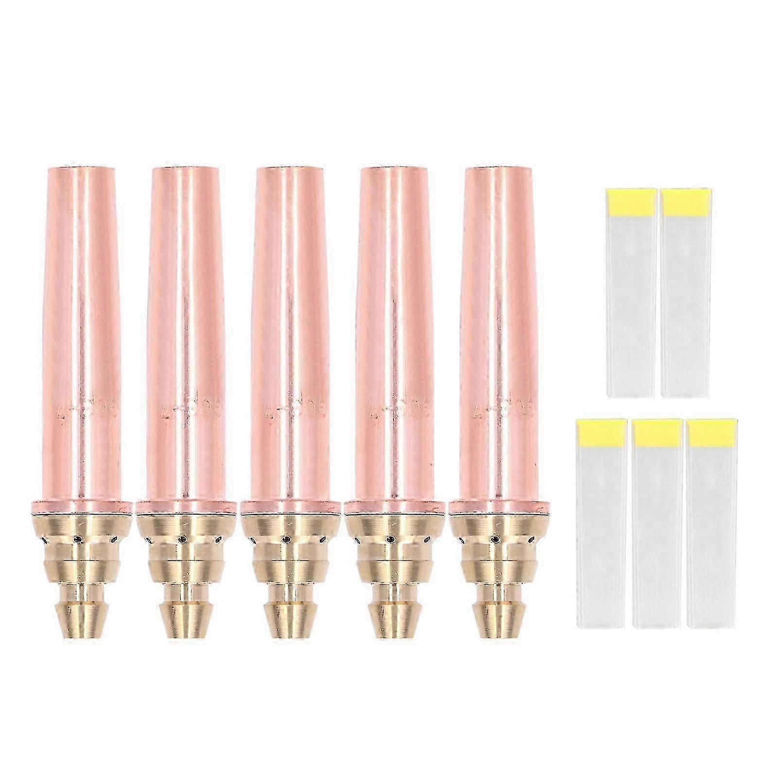 5PCS Cutting Tips Split Propane Gas Machine Isobaric Welding Nozzles Torch ConsumablesG03-7#