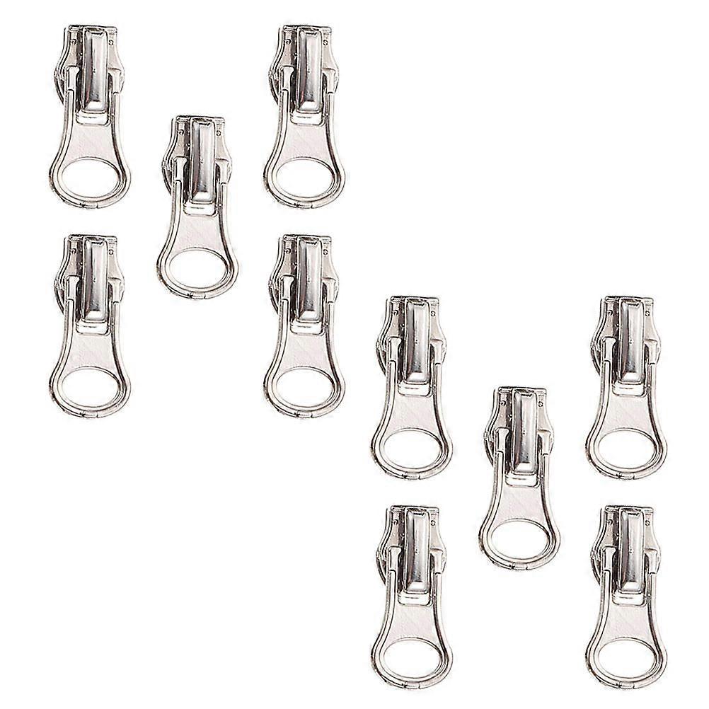 Coat Zipper Puller Professional Zipper Heads Clothes Zips Daily Use Almond Shape Zinc Alloy Replacement for Damaged Zippers 20Pcs