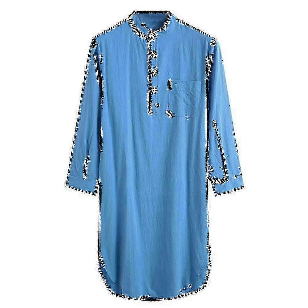 Erkek Pamuklu Gecelik Pijama Gömlek - Rahat Pijama, Onun İçin İdeal Hediye
