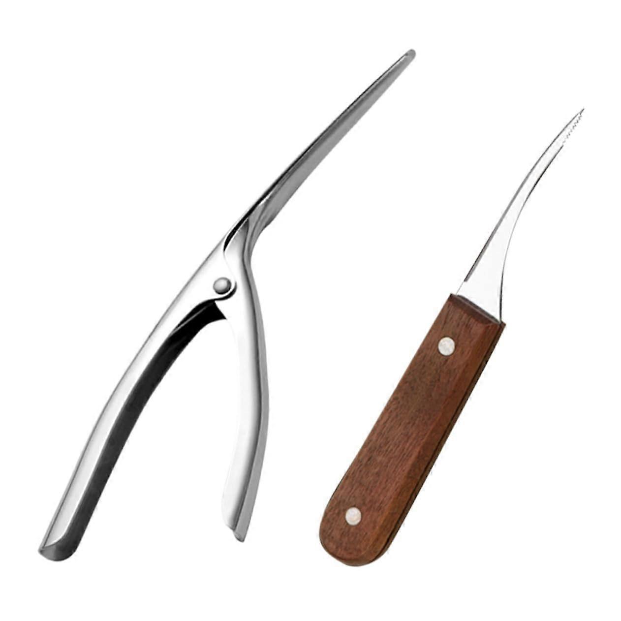 Shrimp Opener Shellfish Peeler Set of 2 - Multifunctional Kitchen Tool for Easy Shrimp Shell Removal and Plating