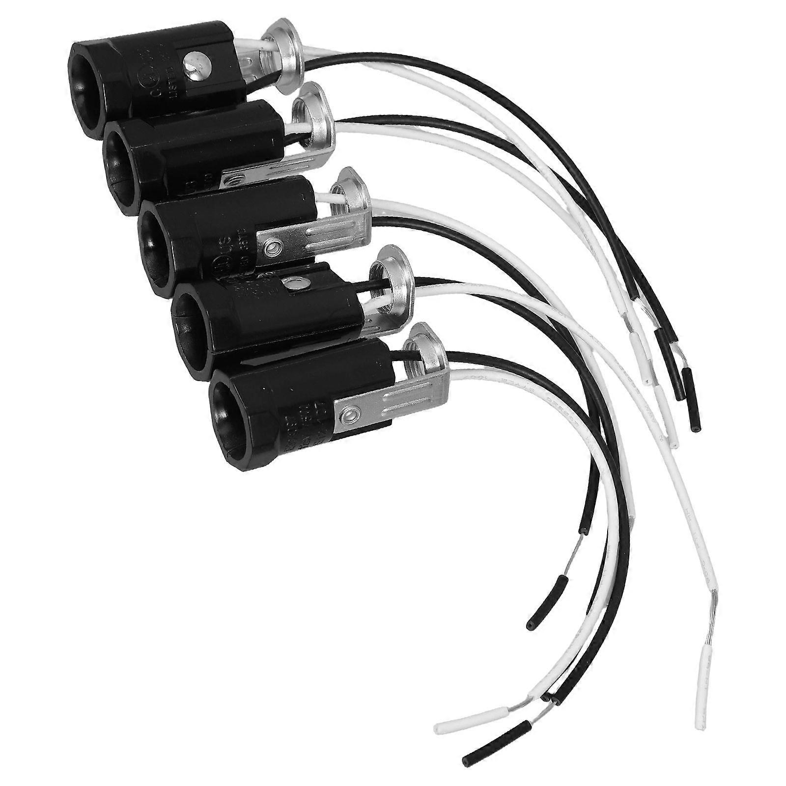 4pcs E12 Light Bulb Holder: Candelabra Socket with Cord - Lamp Bulb Socket Lighting Fixture Plug-in Installation for Chandeliers Wall and Table Lamps