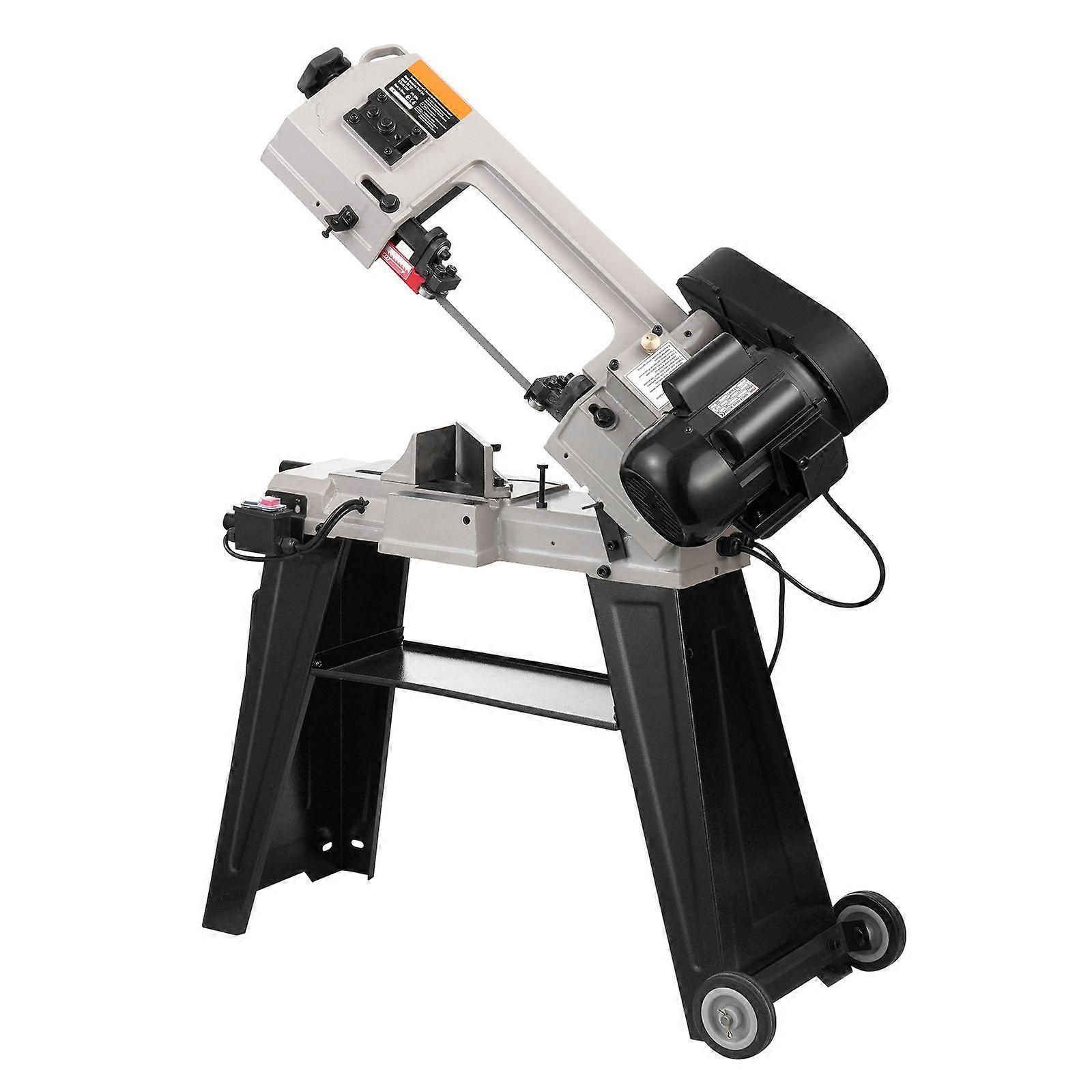 Metal Horizontal Band Saw, 4 in x 6 in Rectangular Cutting Capacity, 220V Metal Vertical Cutting Bandsaw with 550W Motor