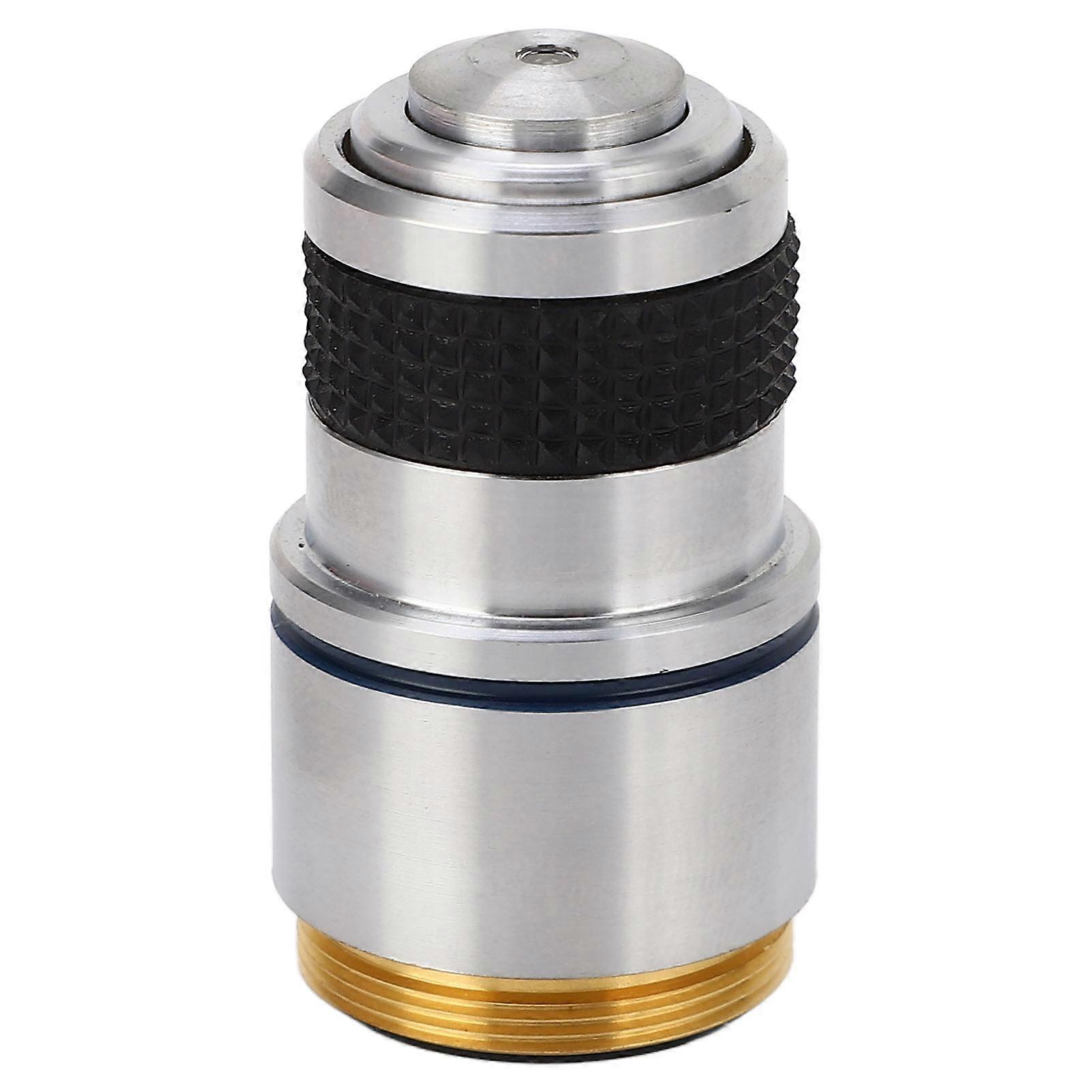 Microscópio Biológico 60X Objetiva Acromática RMS Thread 185 Lente Objetiva de Vidro Óptico