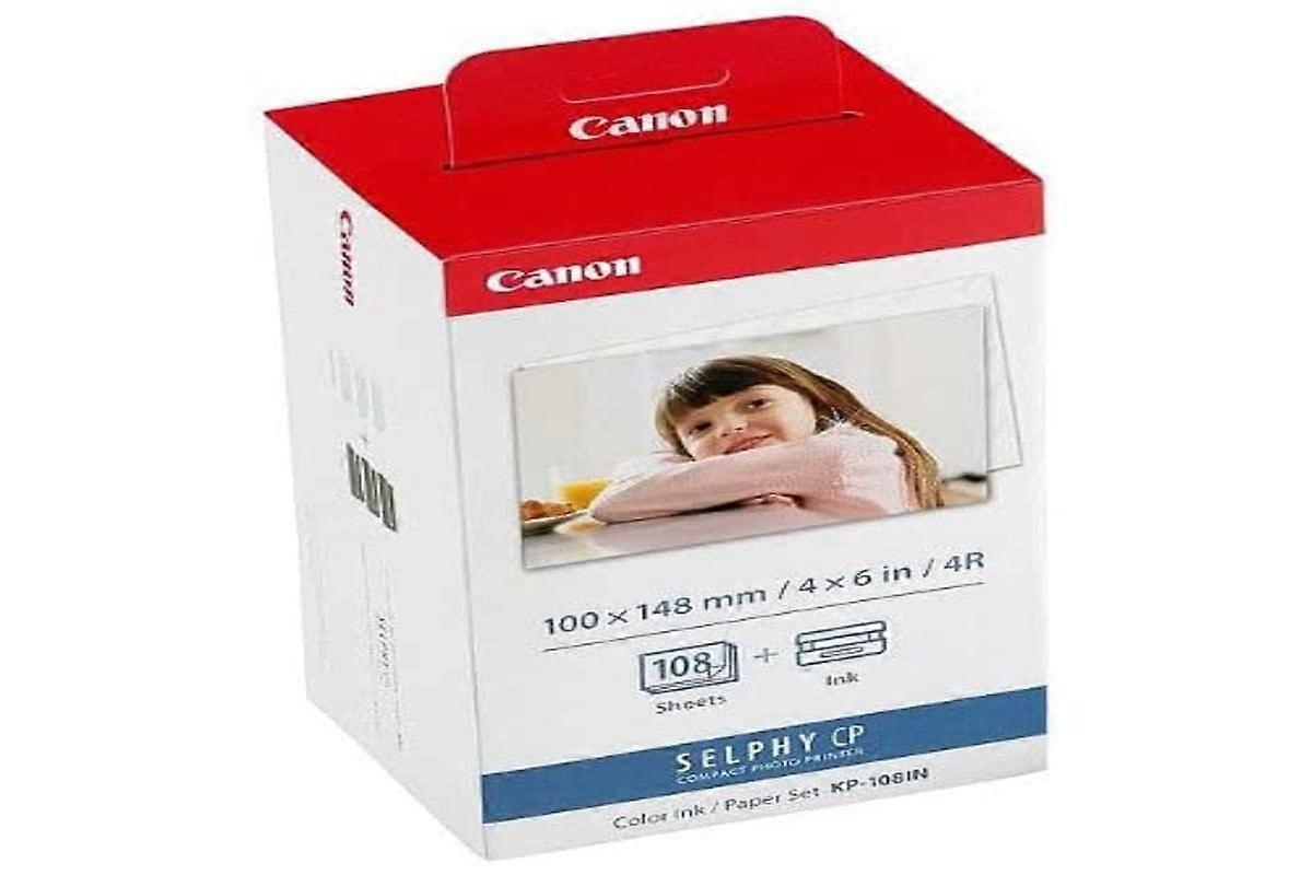 Photo Paper for Selphy CP 740, 108 Sheets A6 Photo Color Ink Paper Set, 100 x 148 mm, CP740