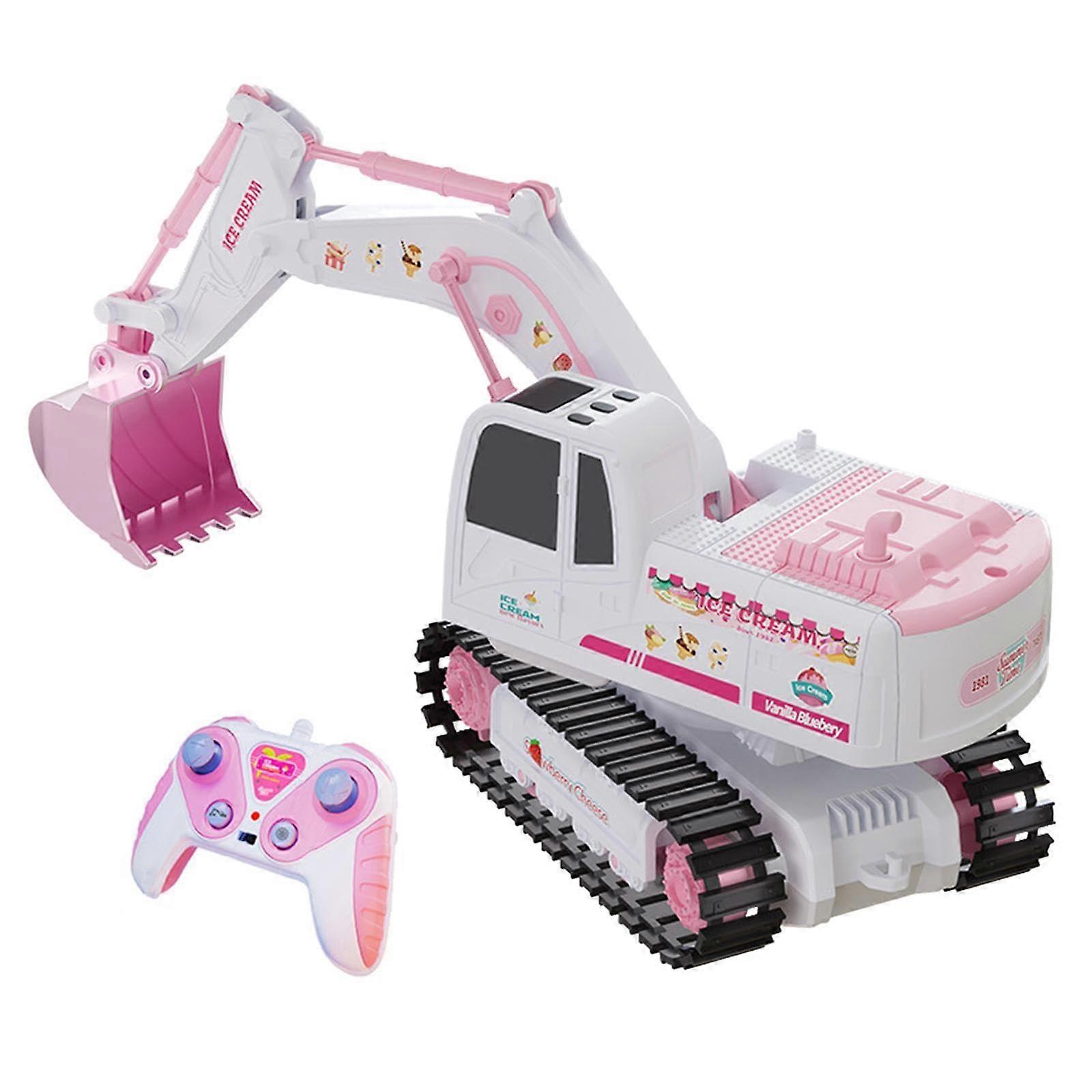 RC Excavator Toy 1/24 Scale Alloy Construction Vehicle for Kids and Adults, Realistic Remote Control Excavator Model