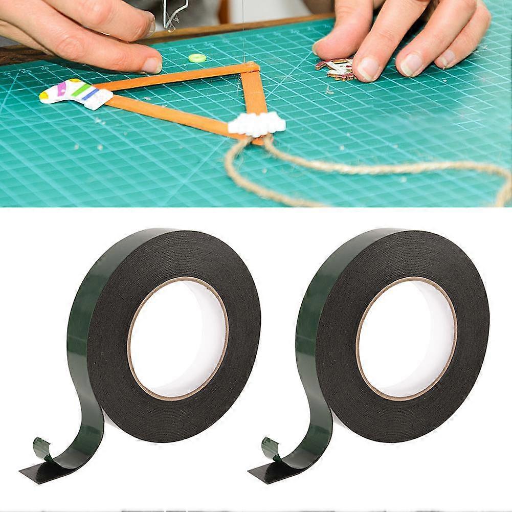 1mm thick * 6mm * 10 meters (A) $ Double-sided tape 10m long 1mm thick PE green film black foam strong foam sponge