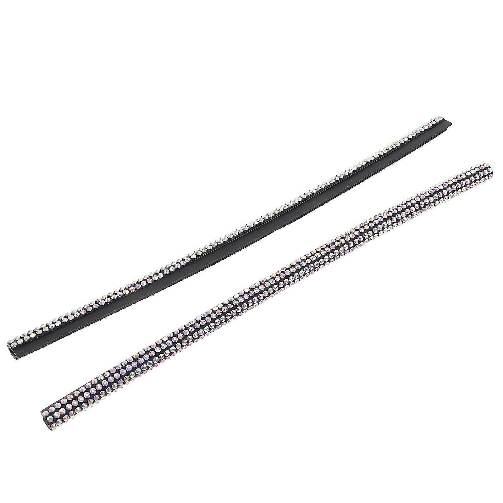 Car Interior Decor Air Vent Trims Easy to Install PVC 2Pcs