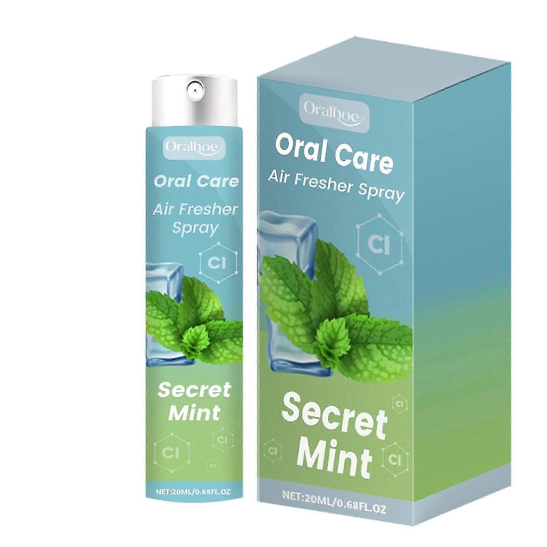Spray buccal à la menthe, rafraîchisseur d'haleine, traitement de la mauvaise haleine pour adultes, spray buccal sec pour la mauvaise haleine, spray buccal efficace pour l'haleine buccale, Breath S