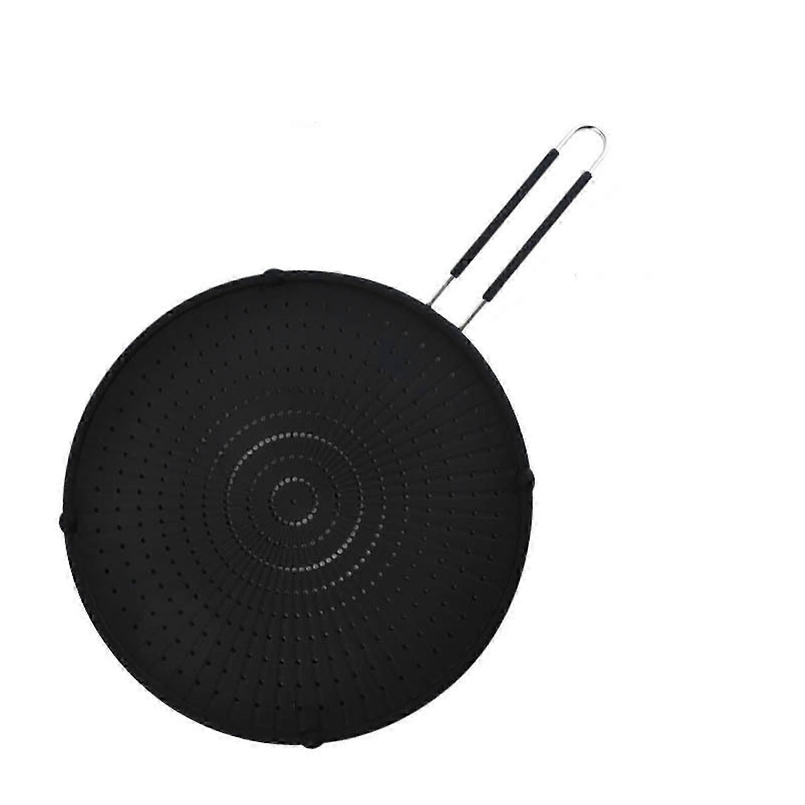 Silicone Splatter Screen for Cooking Suitable for 13" Frying Pan, Grease Splatter Guard Heat Resistant Multi-Use Splatter Screen Easy to Use and Clean