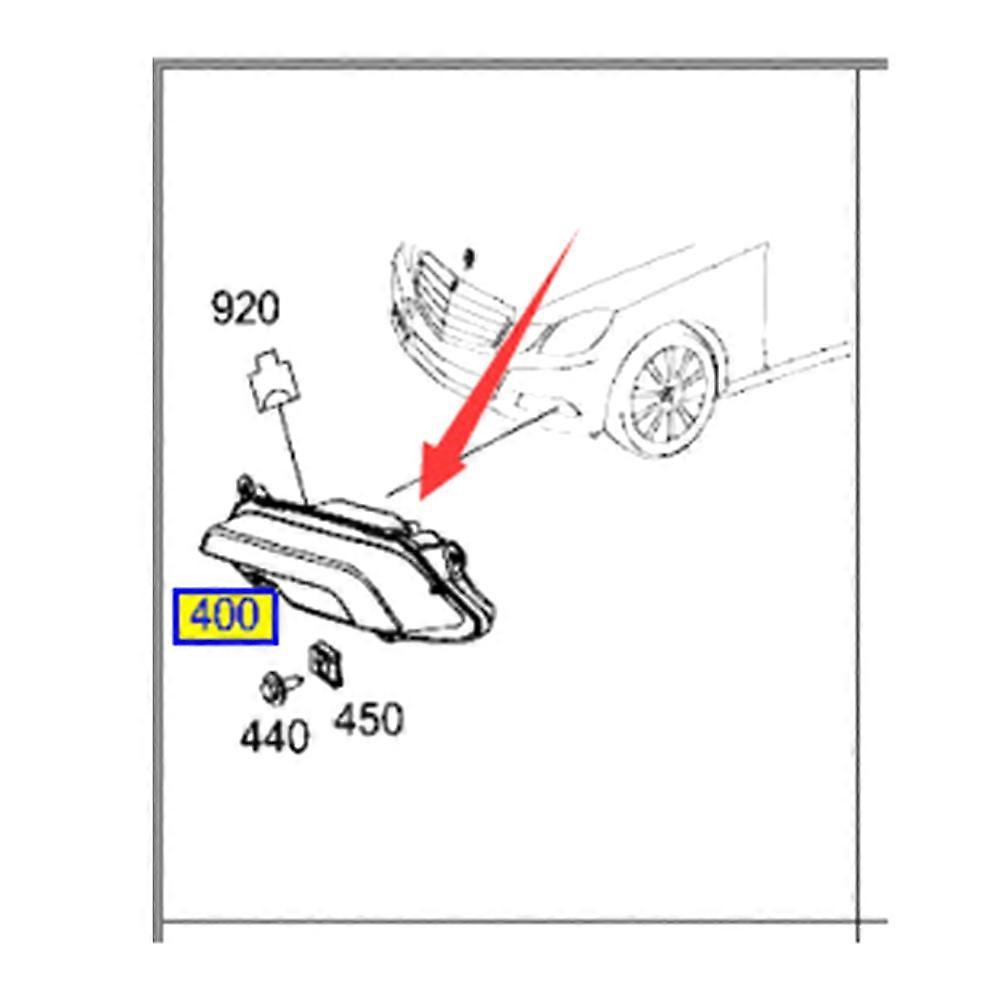 Left Front Fog Lamp Daytime Running Lamp for Mercedes Benz E Class W212 A2128200756