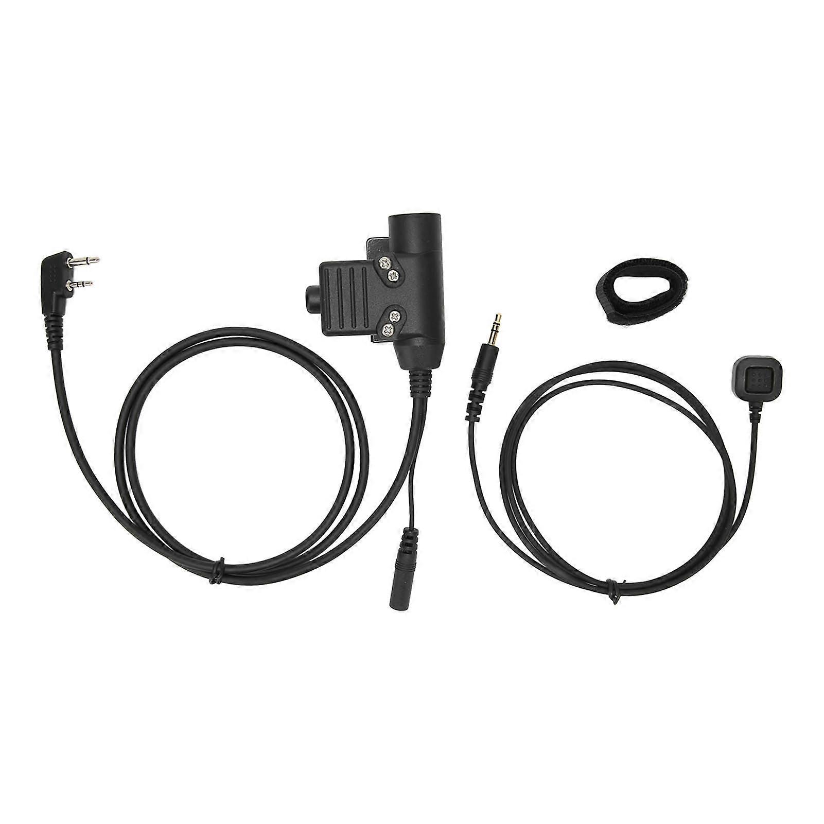 U94 PTT System Hands Free Plug and Play PTT Adapter with Finger Microphone for Icom V8 V80 V82