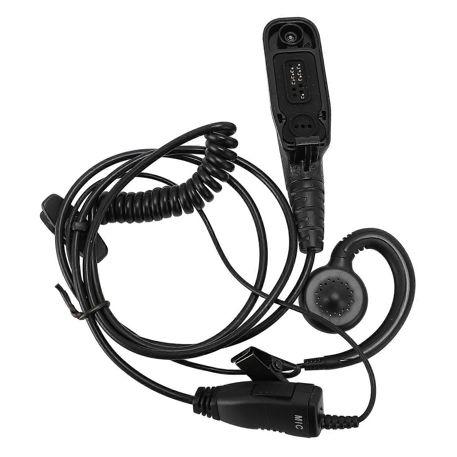 2PCS G Shape Earhook Headset with Mic for APX & XPR Radios - Clear Communication