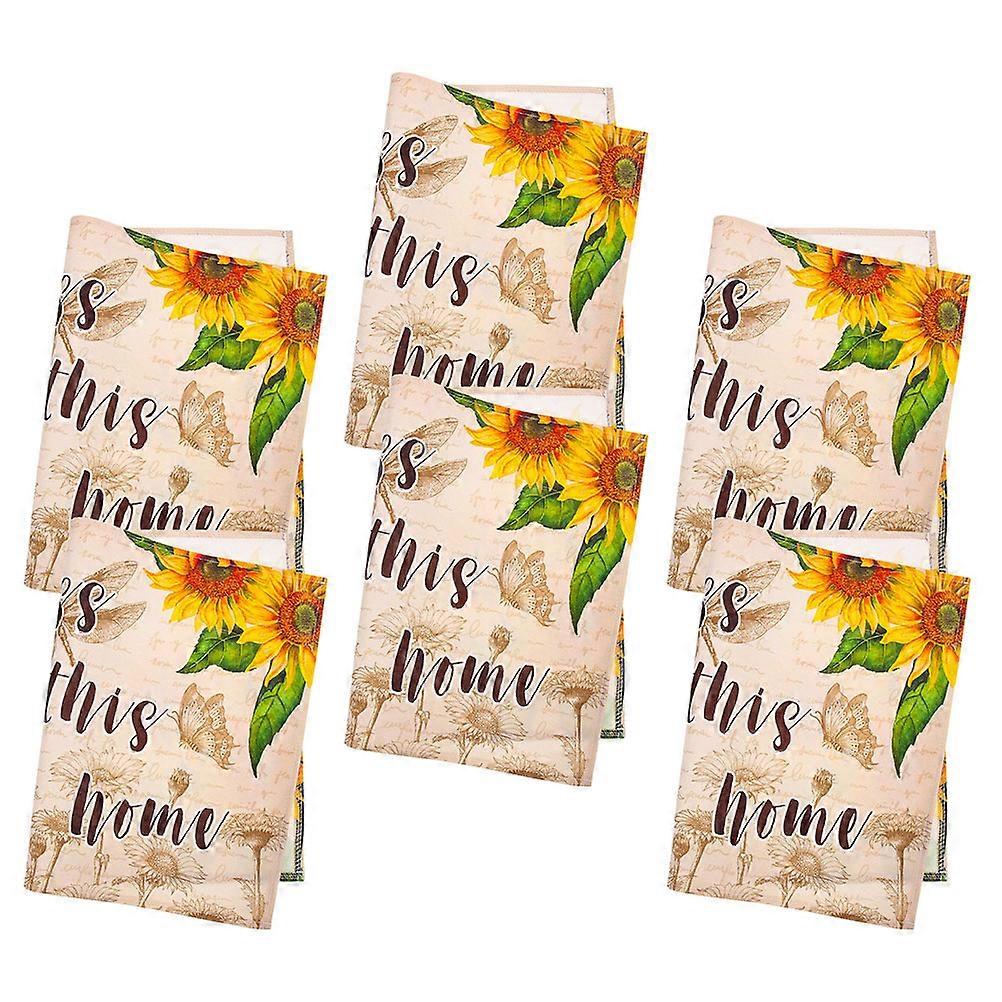 Dining Mats Decor Wear-Resistant Table Rectangular Shape Assorted Color 45x30cm 6Pcs