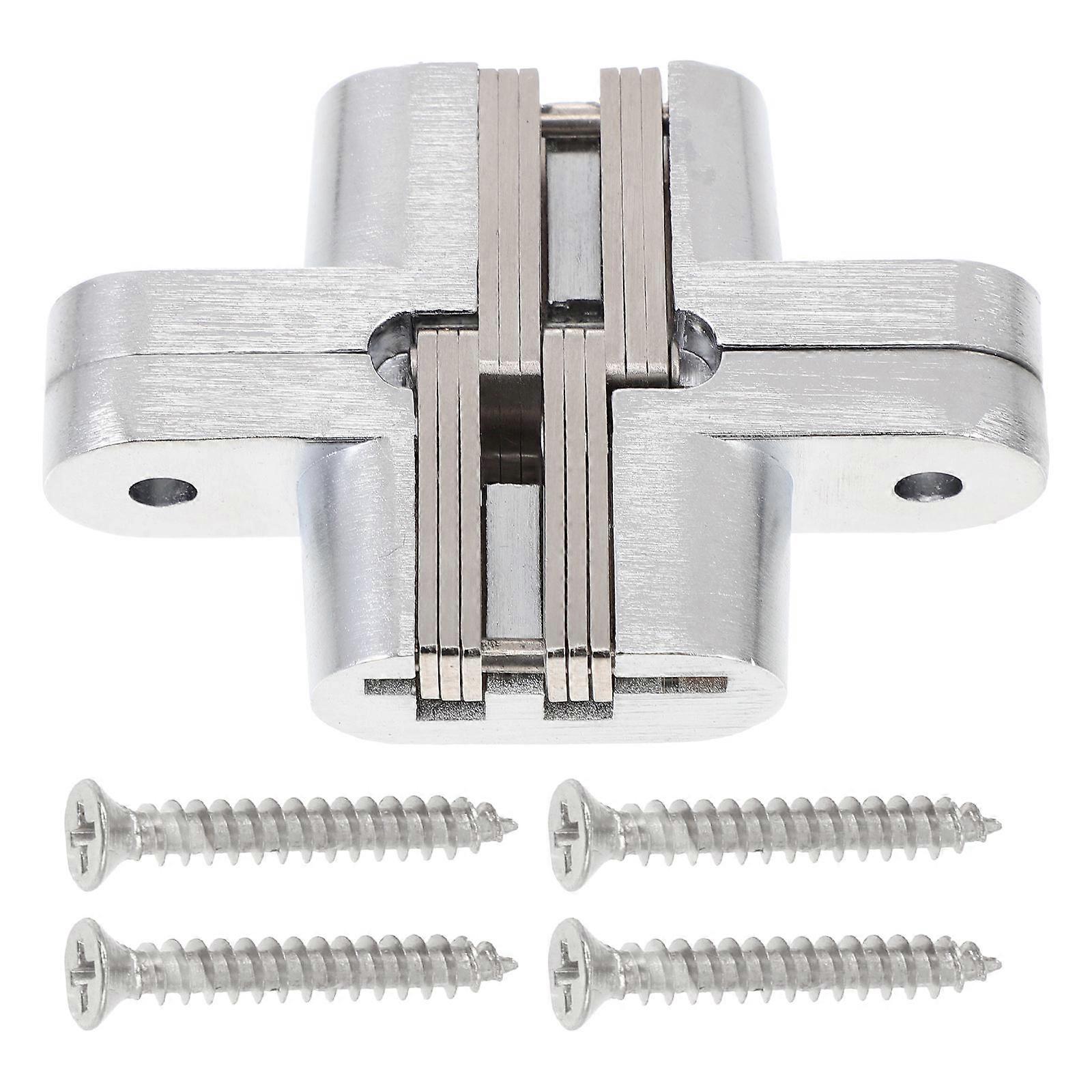 Stainless Steel Adjustable Self Closing Door Hinge – Hidden Auto Close Hinge for Internal Doors – Durable, Resistant, Easy Installation Concealed