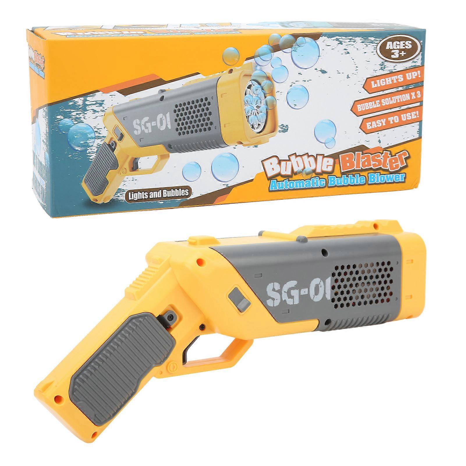 Machine with Lights Powerful Motor Portable Automatic Bubble Maker Children Over 3 Years Old for Parties