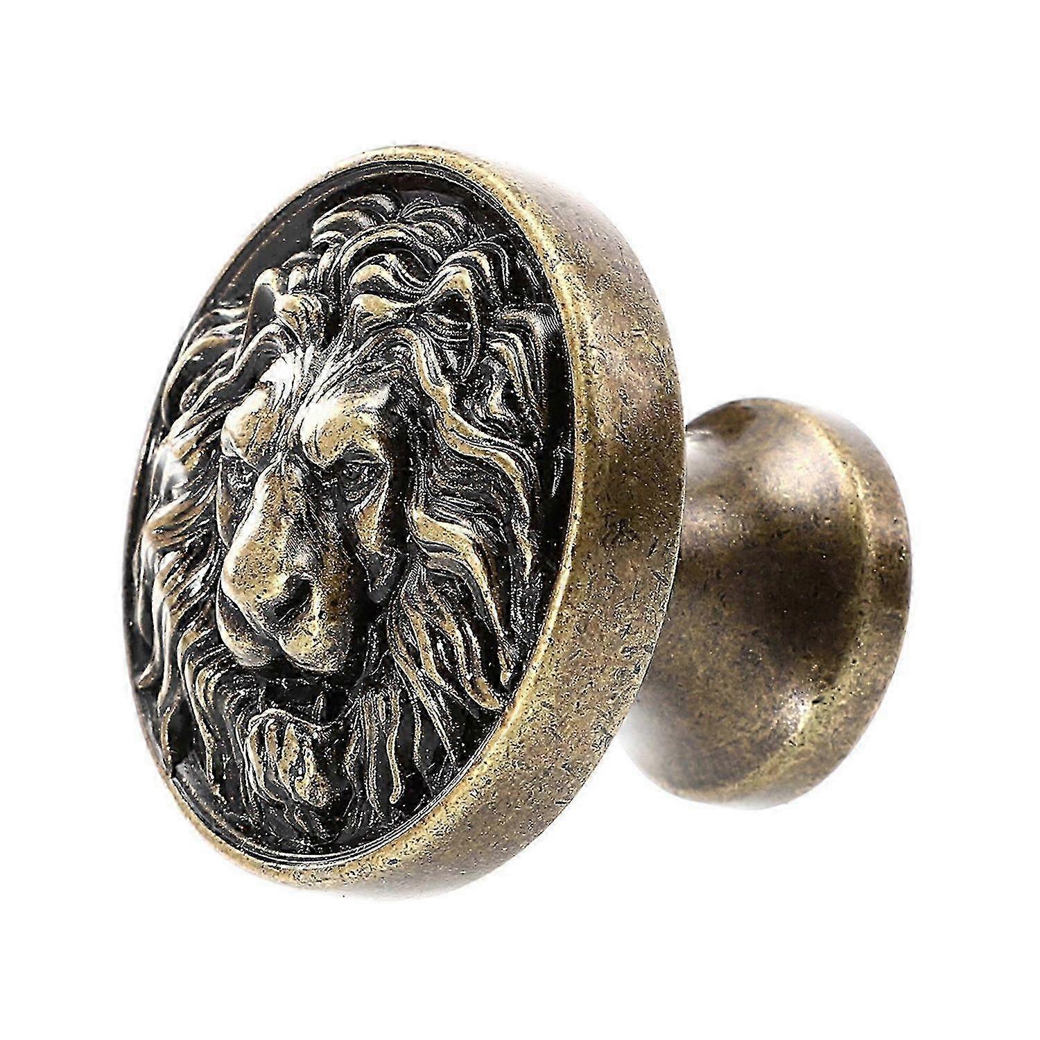 1pc Lion Head Cabinet Handle & Wardrobe Knob - Decorative Drawer Pull Handle for Furniture Accent Charm