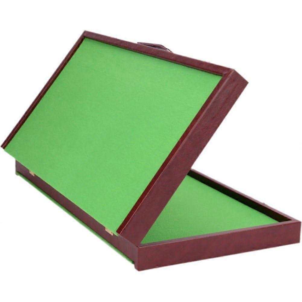 Folding Mahjong Table, 50 x 50 cm, Mini Mahjong Table, Leisure Game, Tile Game for Travel Board Games (Mahjong Not Included)