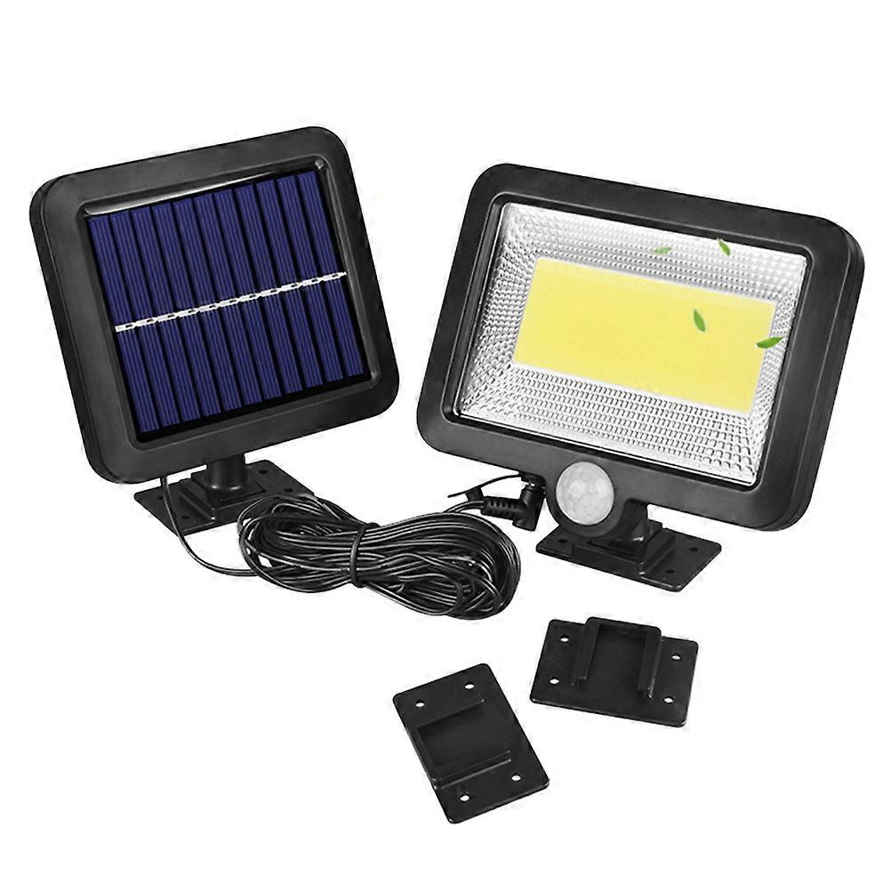 Solar Lights Outdoor Waterproof Ip65 Weatherproof Rating Cob Technology Rectangular Shape For Homeowners 1Pcs
