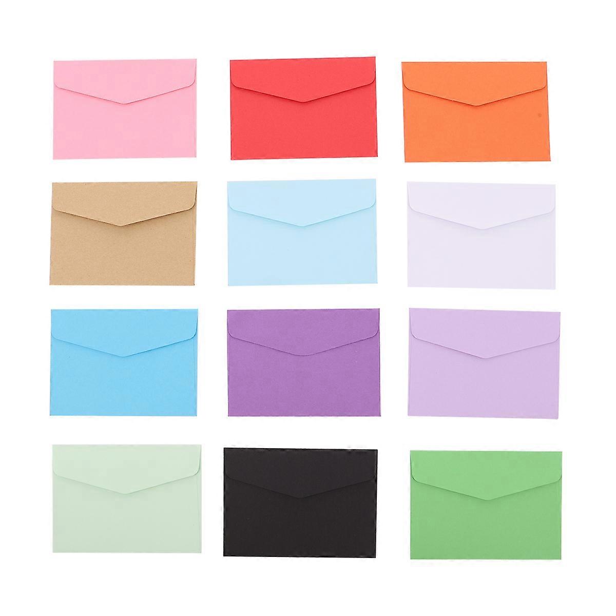 Mini Envelopes Rectangular Shape Stationary Design Daily Use 11.5X8.2cm Paper Greeting Cards Envelopes 120Pack