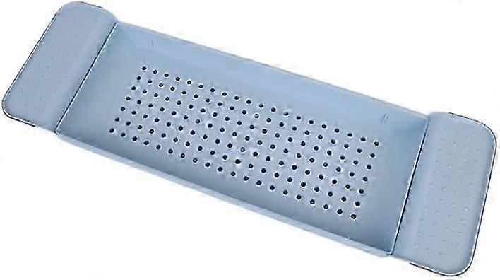 Expandable Plastic Bathtub Tray & Bath Table - Convenient Drain Tray for Glass & Accessories - Perfect for Relaxing Baths